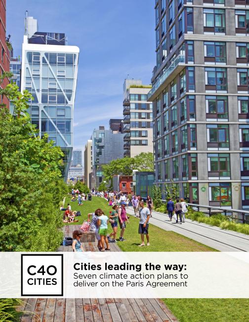 Photo de couverture : les villes montrent la voie